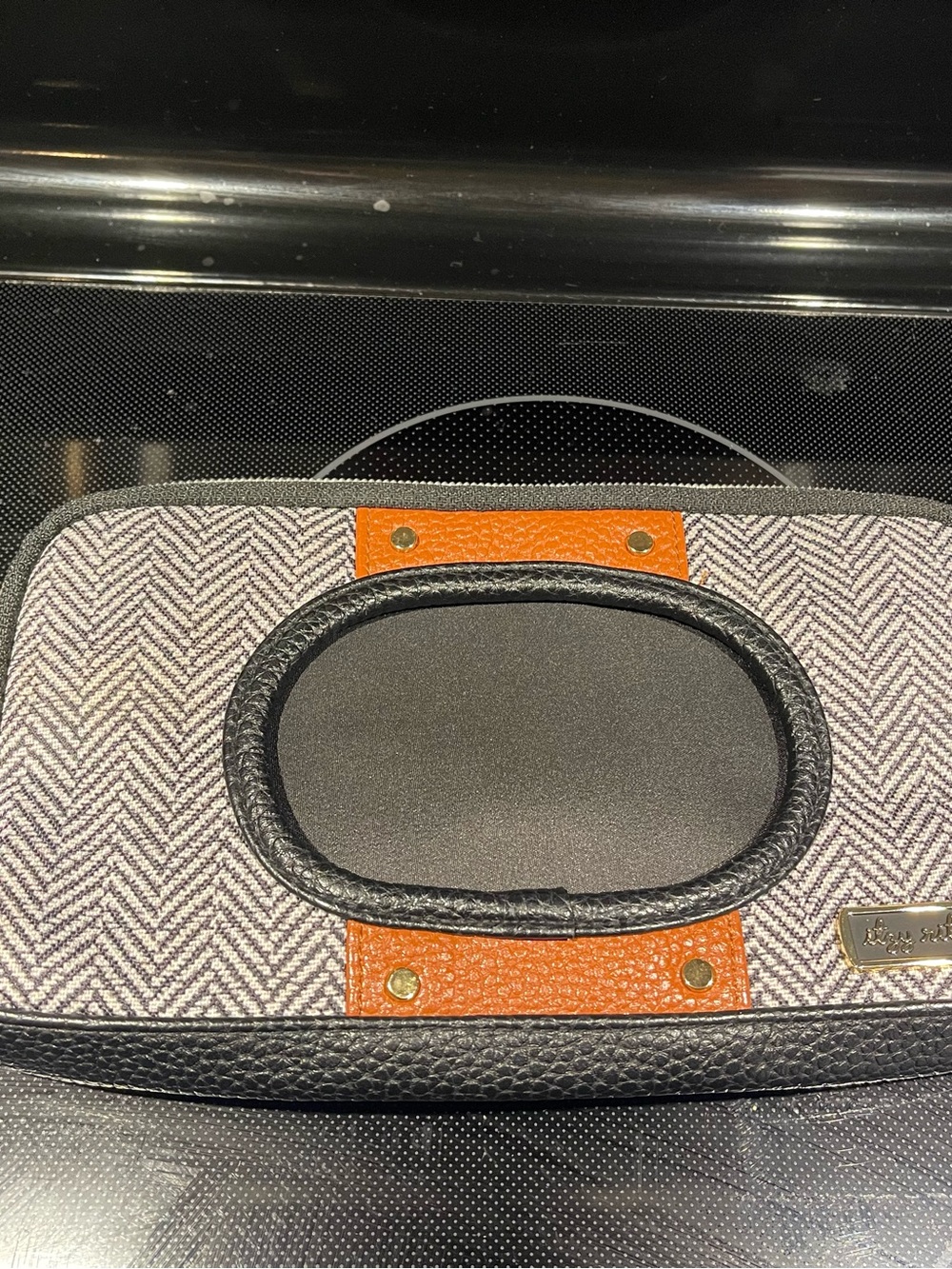 Itzy Ritzy Travel Wipes Case in the "Coffee & Cream"